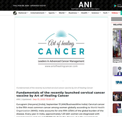 Fundamentals of the recently launched cervical cancer vaccine by Art of Healing Cancer