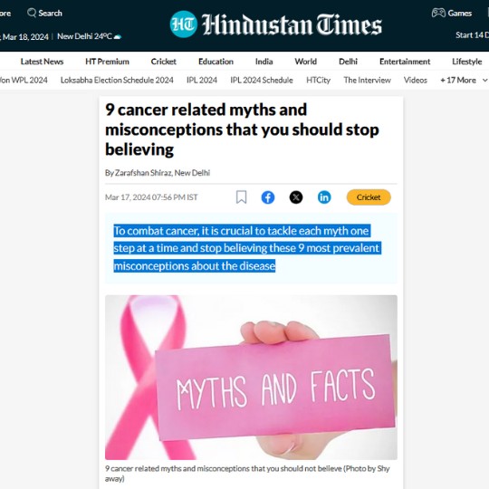 9 cancer related myths and misconceptions that you should stop believing
